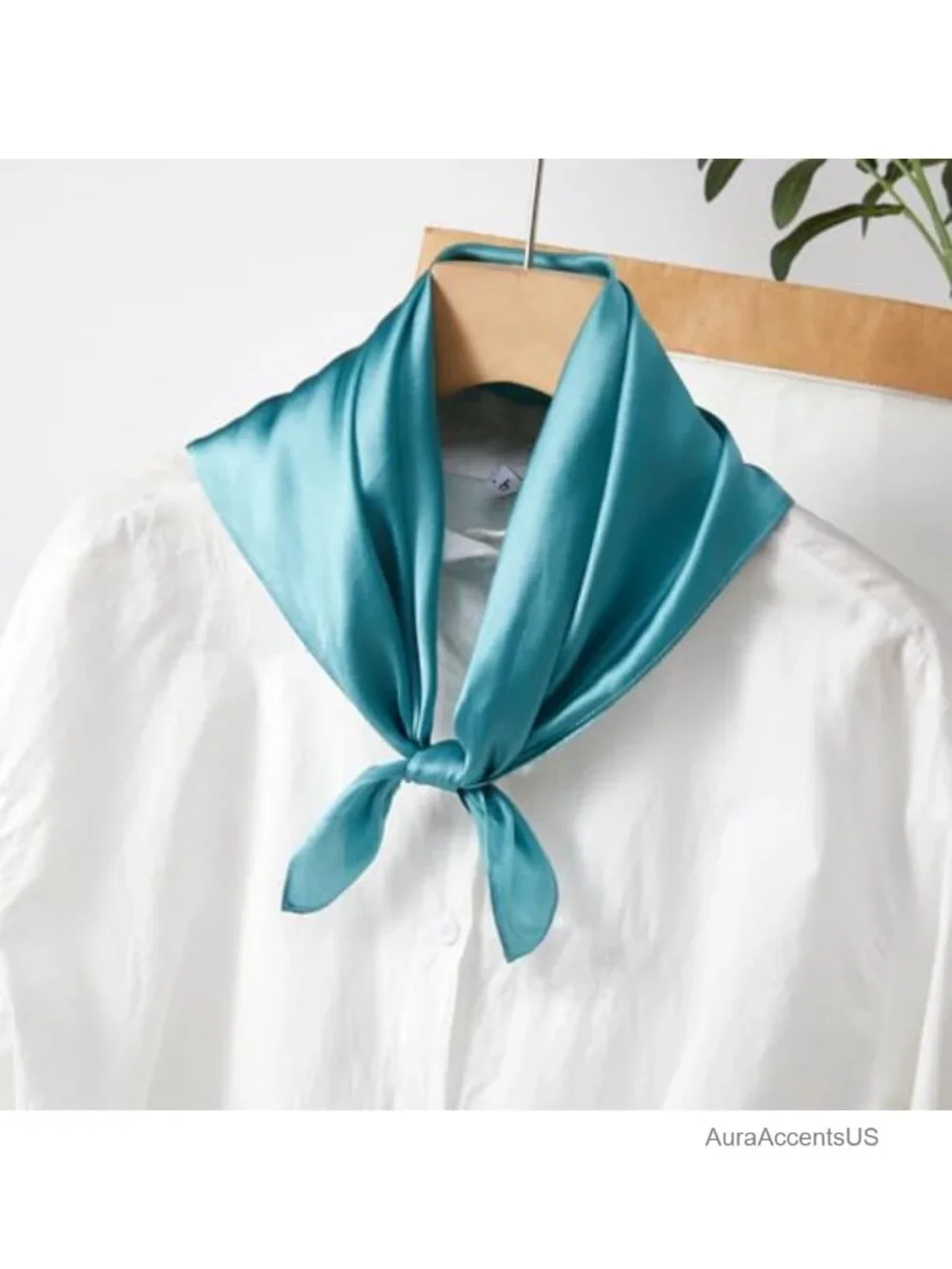 100% Mulberry Silk Square Scarf 27